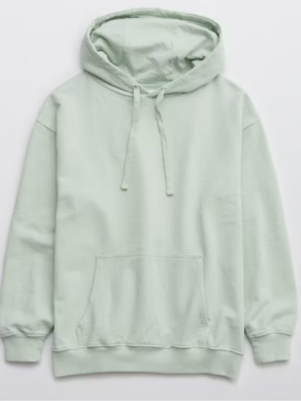 Aerie Offline Throwback Fleece Hoodie in Mint Green XS